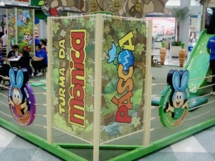 Turma da Mônica na Páscoa do Mauá Plaza