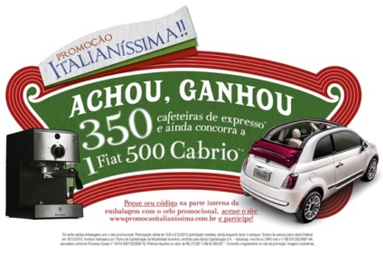 "Achou, Ganhou" na ação promo Italianíssima Dr. Oetker