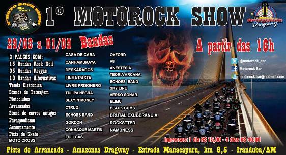 Pista de Arrancadas recebe o primeiro Motorock Show 