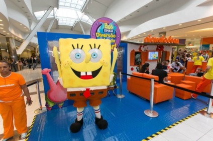 Mueller promove evento recreativo do Bob Esponja