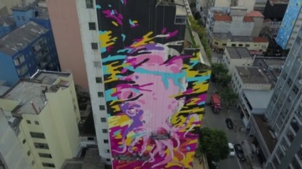 Grafite gigante vai transformar o centro de São Paulo em aquário