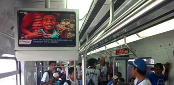 Notícias viajam pelos metrôs do Recife
