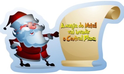 Papai Noel em contagem regressiva no Central Plaza