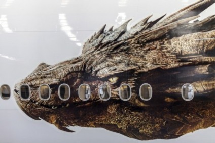 Dragão do Hobbit vai parar no boeing da Air New Zealand