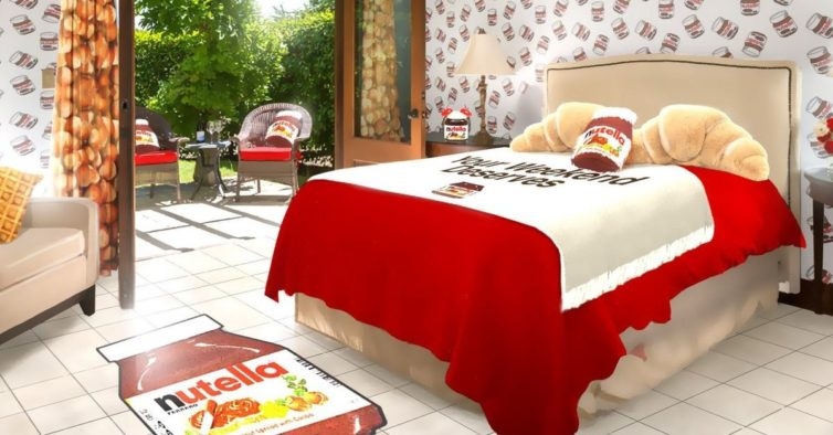 Hotel temático é a novidade na promo de Nutella