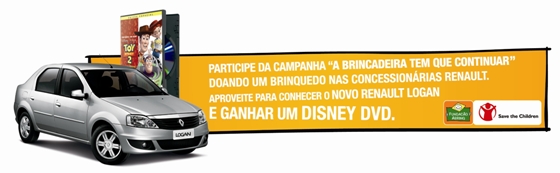 Renault parceira na arrecadação de brinquedos