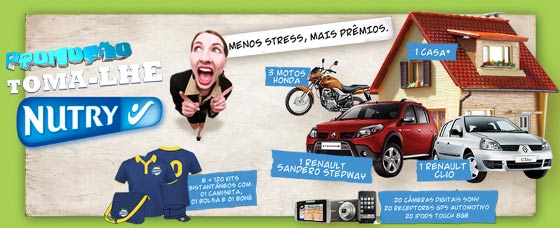 Toma-lhe Nutry dá prêmios sem estresse