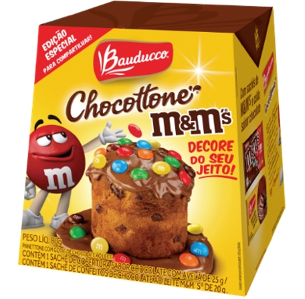 Bauducco e Mars lançam Mini Chocottone M&M’s