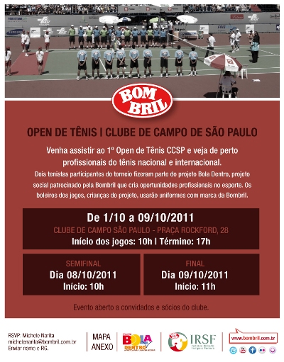 Bombril patrocina 1º Open de Tênis CCSP 