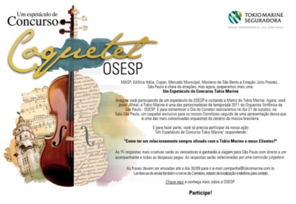 Tokio Marine promove concurso cultural para corretores