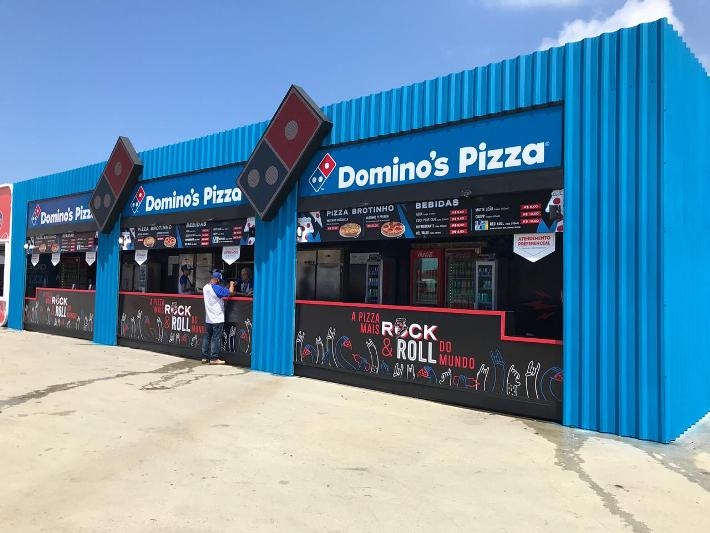 Domino’s amplia estrutura na Cidade do Rock