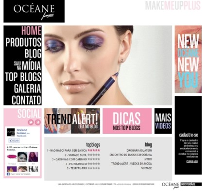 Océane apresenta sua nova comunicação visual