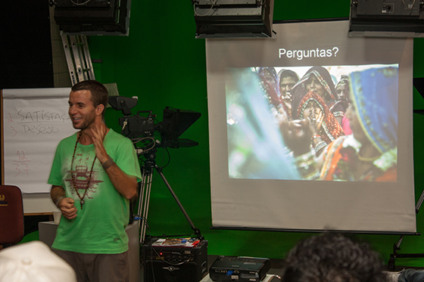 Gus Benke e Osvaldo Santos Lima na Oficina do CCPR