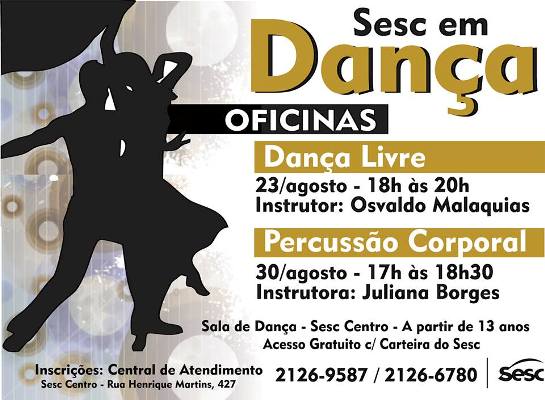 Sesc Amazonas oferece oficinas gratuitas de dança