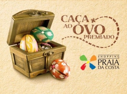 Caça ao ovo premiado na Páscoa do Praia da Costa