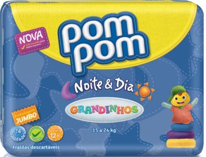 Pom Pom lança linha de fraldas Noite & Dia