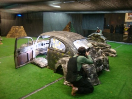 Paintball é atração no Farol Shopping