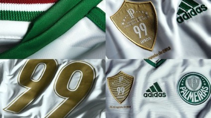 Adidas lança camisa dos 99 anos do Palmeiras