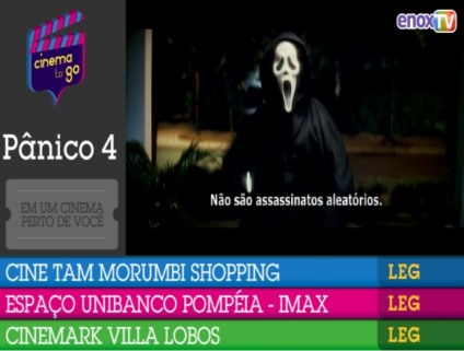 EnoxTV divulga estreia do filme Pânico 4