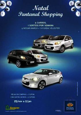 Promo de Natal do Pantanal terá sorteio de carro