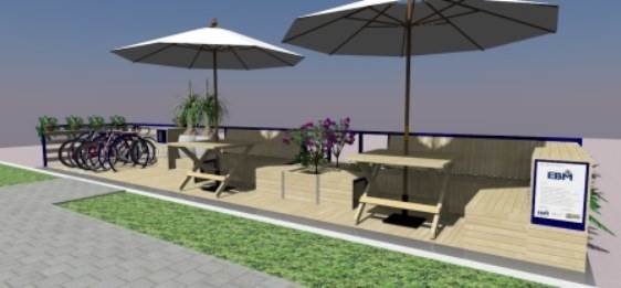 EBM inaugura parklet na Ricardo Paranhos
