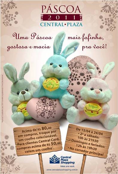 Páscoa “fofinha” no Central Plaza