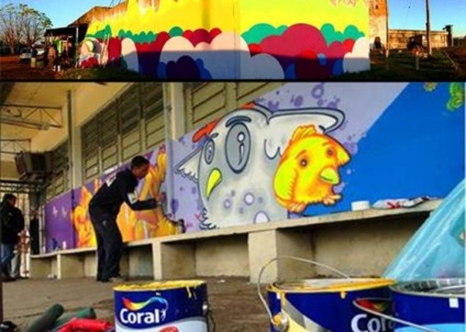 Projeto da Tintas Coral espalha cor e arte pelo Brasil