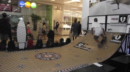 Pista de skate é a atração do Carioca Shopping