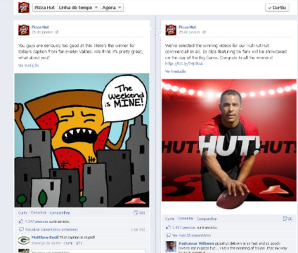 Pizza Hut, yell and quarterbacks at Super Bowl