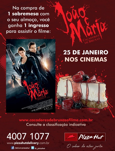 Ação promo cinematográfica na Pizza Hut