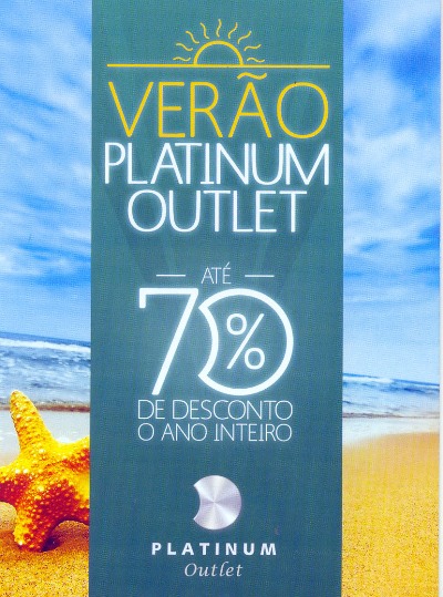 Platinum Outlet cria folders com cupons de vantagens