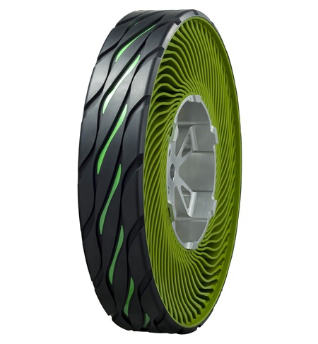 Bridgestone lança pneu sem ar amigo do meio ambiente