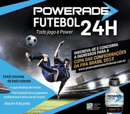 Powerade Futebol 24h tem inscrições prorrogadas