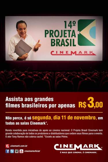 Cinemark do Grand Plaza participa do Projeta Brasil