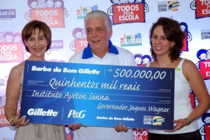 Gillette firma parceria com Instituto Ayrton Senna