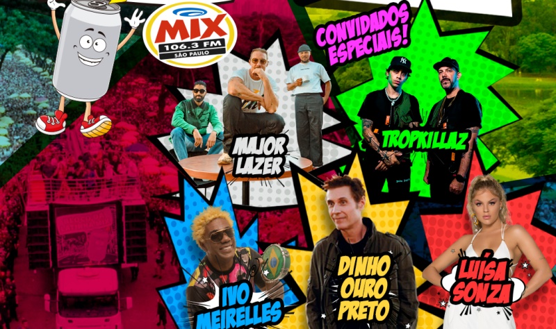 Dinho Ouro Preto comanda o Bloco da Latinha Mix