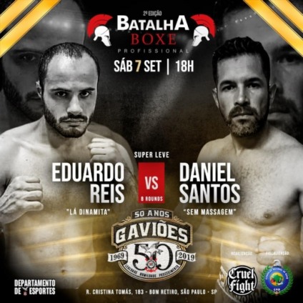 Batalha Boxe Profissional chega à 2ª edição em São Paulo