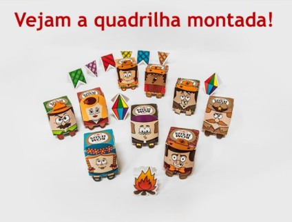 Festa junina nas embalagens do café Bom Jesus