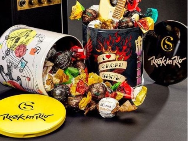 Cacau Show apresenta produtos temáticos do Rock in Rio