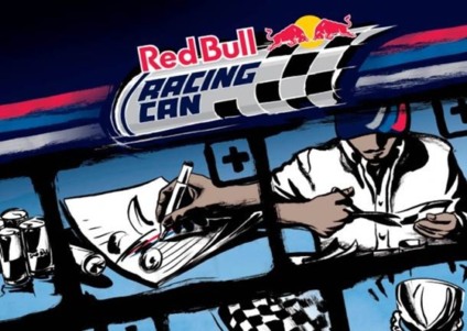 Corrida de carrinhos de latas com Red Bull
