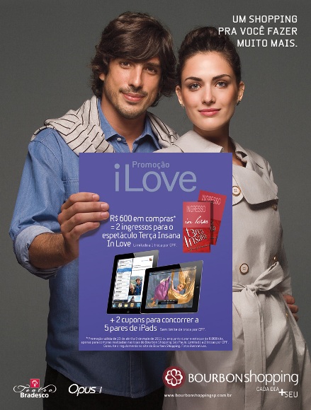iPads e ingressos de teatro na promo do Bourbon