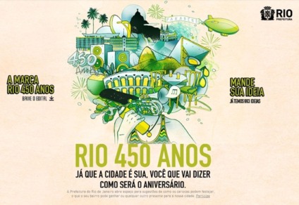 Cariocas escolherão os eventos do aniversário de 450 anos