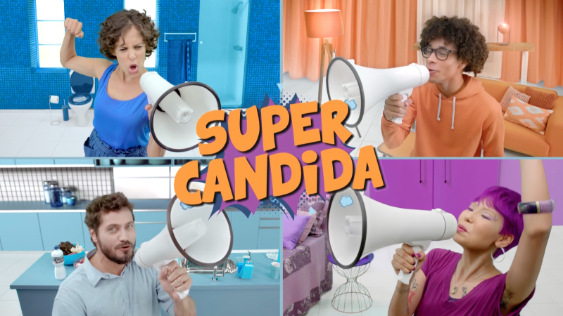 Campanha de Super Candida apresenta novo posicionamento da marca