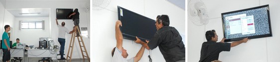 Setec dá início à instalação de mídia indoor