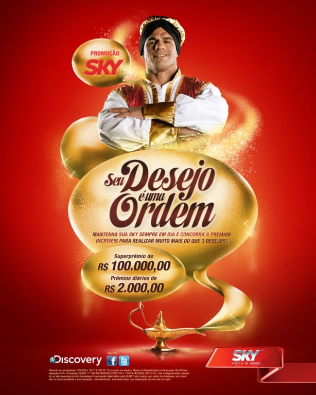 Seu desejo é uma ordem na ação promo da SKY