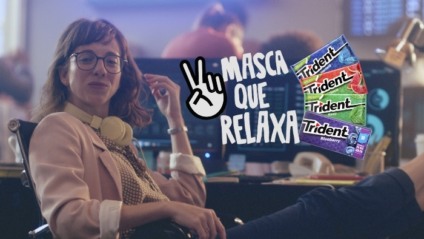 Masca que relaxa está na campanha de Trident