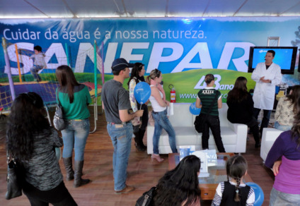 Estande da Sanepar bate recorde de visitas em feira 