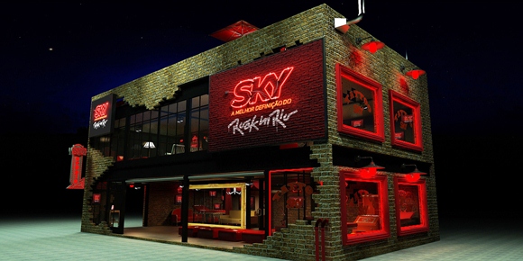 Mix Brand cria estúdio de tatuagem para SKY no Rock in Rio