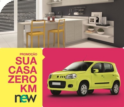 Casa "Zero KM" na ação promo da New