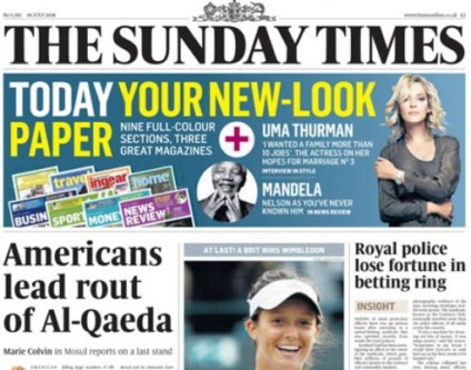 The Times e Sunday Times cobram conteúdo na web